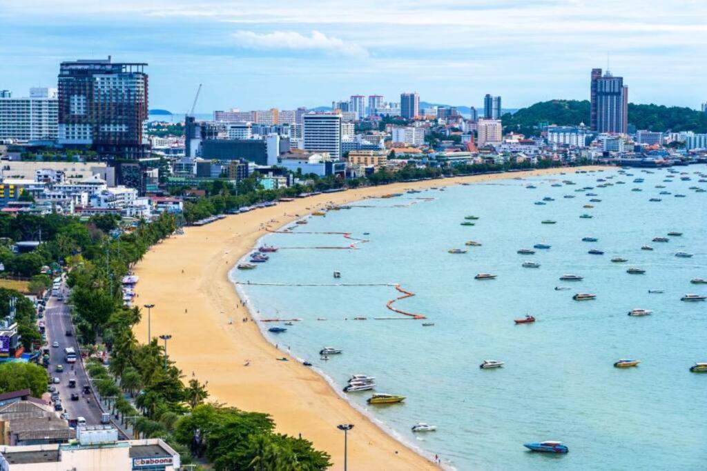 Central Pattaya - Sea View Large Balcony Condo With Infinity Pool エクステリア 写真