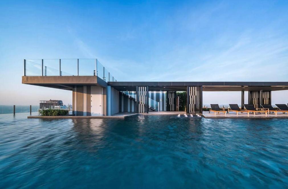Central Pattaya - Sea View Large Balcony Condo With Infinity Pool エクステリア 写真