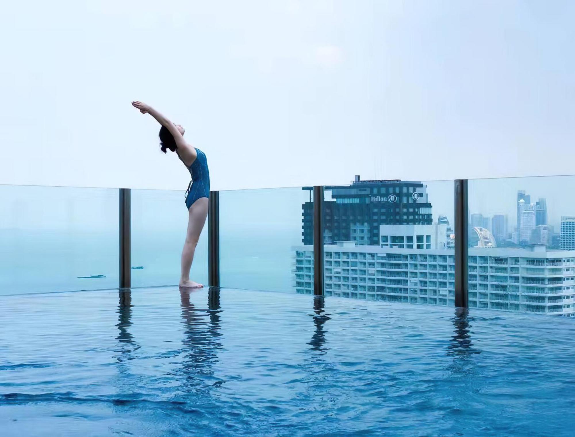 Central Pattaya - Sea View Large Balcony Condo With Infinity Pool エクステリア 写真