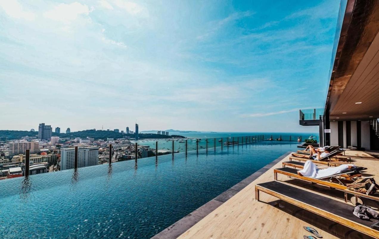 Central Pattaya - Sea View Large Balcony Condo With Infinity Pool エクステリア 写真