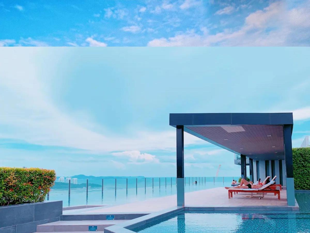 Central Pattaya - Sea View Large Balcony Condo With Infinity Pool エクステリア 写真